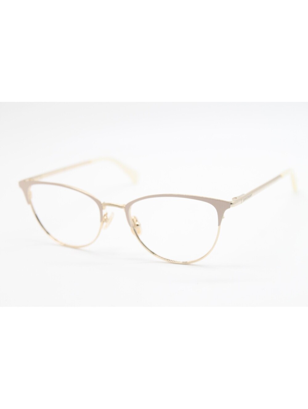 NEW LONGCHAMP LO2120 260 WHITE GOLD AUTHENTIC EYEGLASSES 52-18